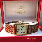 vintage must de cartier tank watch