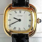 vintage 18k cartier tank watch