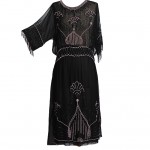 vintage 1920s silk chiffon flapper dress