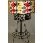 vintage 1950s atomic table lamp z