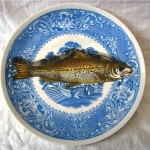 vintage 1950s fornasetti trompe l'oeil plate