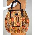 vintage 1950s needlepoint tapestry satchel z