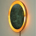 vintage 1960s backlit mirror