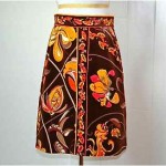 vintage 1960s pucci velvet skirt