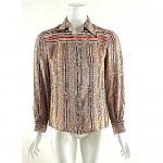 vintage 1970s gucci silk blouse z