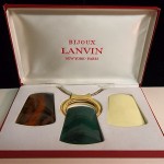 vintage 1970s lanvin boxed necklace set