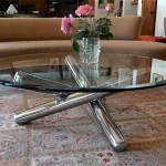 vintage 1970s milo baughman tubular chrome coffee table