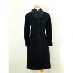 vintage 1970s nina ricci wool and velvet evening coat