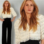 vintage 1980s fringe crop jacket