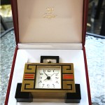 vintage cartier desk clock