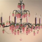 vintage chandelier with murano glass grape clusters