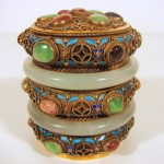 vintage chinese jade bangle bracelet box