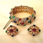 vintage ciner bracelet and earrings