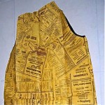 vintage collectible yellow pages paper dress z