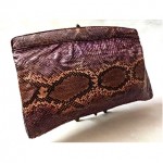 vintage jean varon python handbag