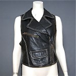 vintage leather vest