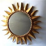 vintage mexican sunburst wall mirror