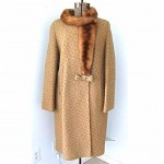 vintage mid-century mink trim coat