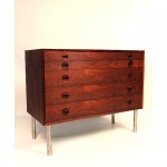 vintage midcentury danish modern rosewood dresser credenz