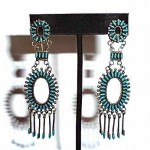 vintage navajo sterling turquoise earrings