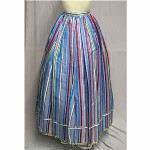 vintage oscar de la renta striped evening skirt