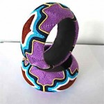 vintage pair of 1960s missoni bangle bracelets