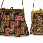 vintage pair whiting and davis art deco mesh handbags incl paul poiret design