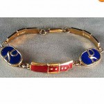 vintage roberta di camerino enamel bracelet