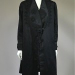 vintage victorian coat with applique and tassel details