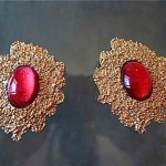 vintage ysl gripoix earrings