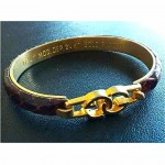 vintge gucci leather logo bracelet