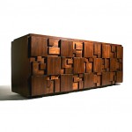 z vintage 1950s lane cubist dresser credenza