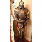 z vintage spanish suit of armor knight display