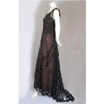 edwardian beaded tulle evening gown z