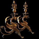 vintage 1910s bronze dragon candlesticks z