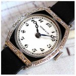 vintage 1920s tiffany 18k solid gold art deco watch