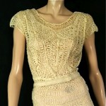 vintage 1930s ann fleischer hand knit dress z