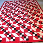 vintage 1930s jacobs ladder quilt z