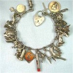 vintage 1940s charm bracelet
