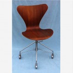 vintage 1950s arne jacobsen for fritz hansen series 7 swivel chair z