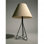 vintage 1950s frederick weinberg iron table lamp z
