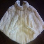 vintage 1950s mink poncho