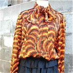 vintage 1960s givenchy silk blouse