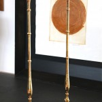 vintage 1960s maitland smith brass tall candlesticks