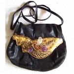 vintage 1970s copa amethyst handbag