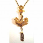 vintage 1980s pauline rader anchor pendant necklac