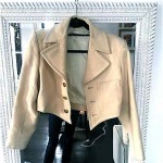 vintage 1980s ysl rive gauche cropped blazer