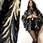 vintage dyed mink jacket