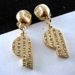 vintage givenchy whistle earrings