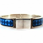 vintage hermes sterling enamel bracelet